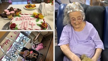 104th Birthday Party for St Christophers Resident